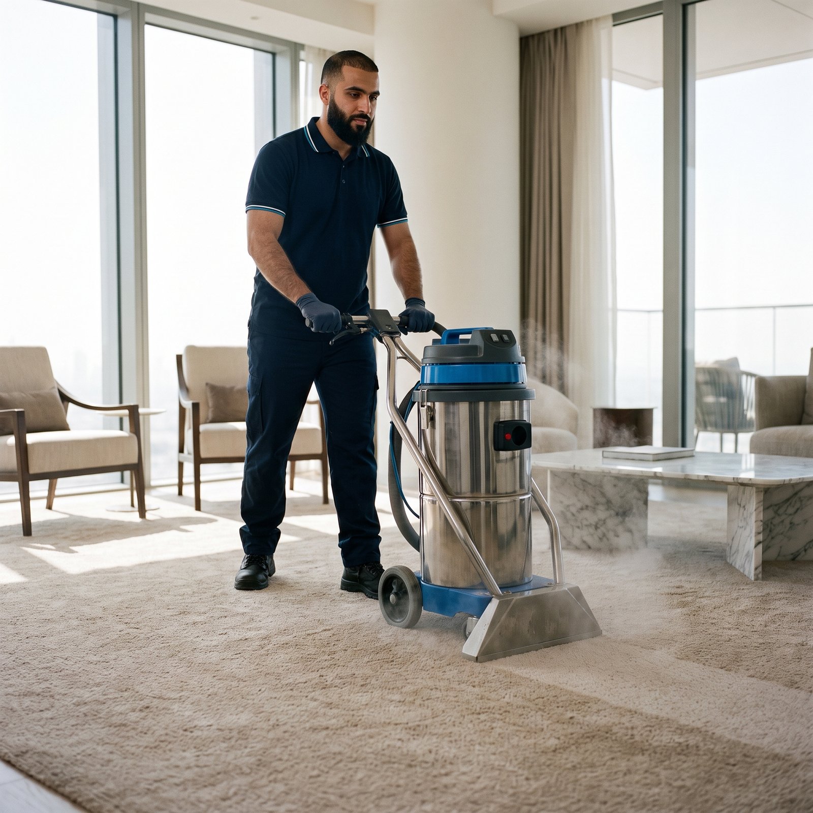 Technician_cleaning_carpet_in_ap…_202608101155 تنظيف السجاد 10 متر - الصورة 1